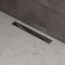 Alfi Brand 24" Modern SS Linear Shower Drain W/ Groove Lines ABLD24D - alternate 1